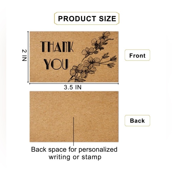 KiDEPOCH 180 Thank You Cards Small Business, Mini Thank You for Supporting. NEW - Picture 6 of 7